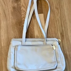 Stone Mountain Taupe Zippered Shoulder Bag